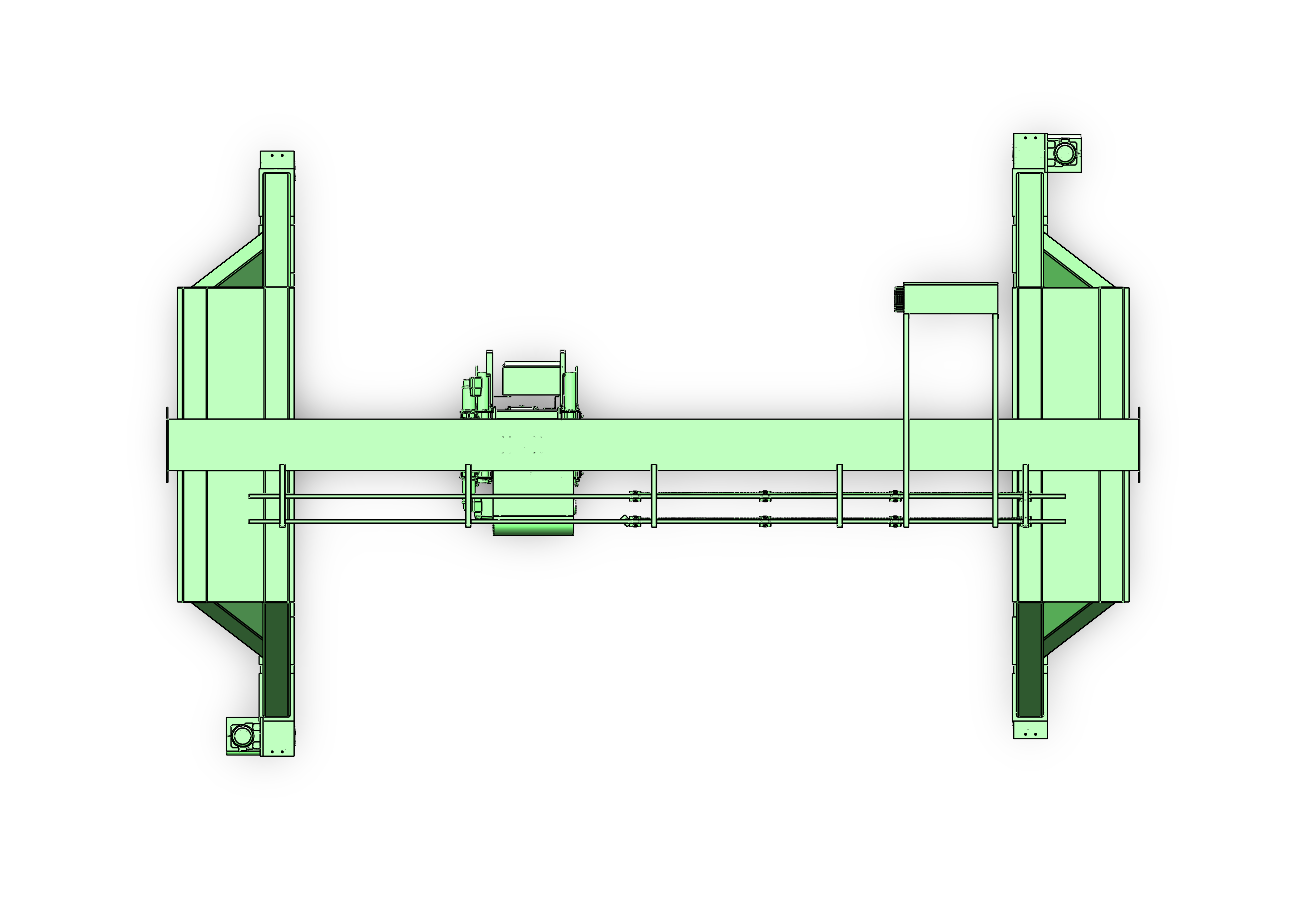 门式起重机的结构设计与建模（SW+CAD+说明书）