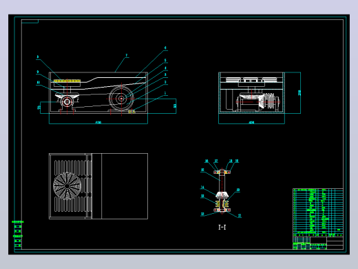 鞋底清洁机CAD