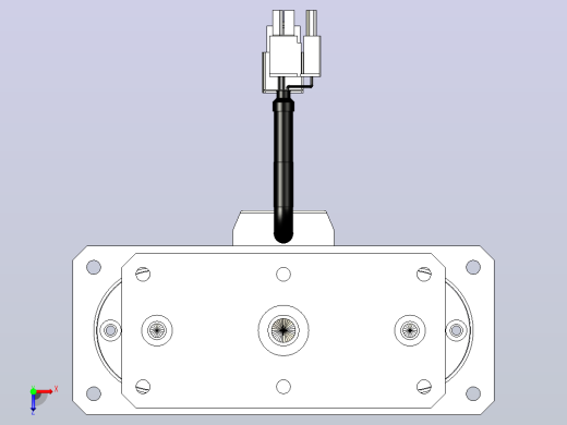轻载电动缸TPA-ESR40-1210C-L450-M-QDX-W-P40-C3俯视缩略图