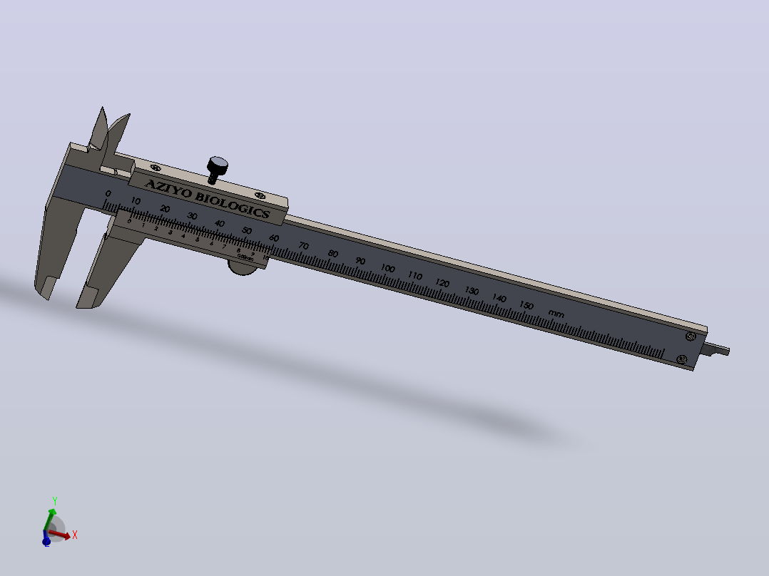 测量设备caliper-58832-模型格式为 sw主视图