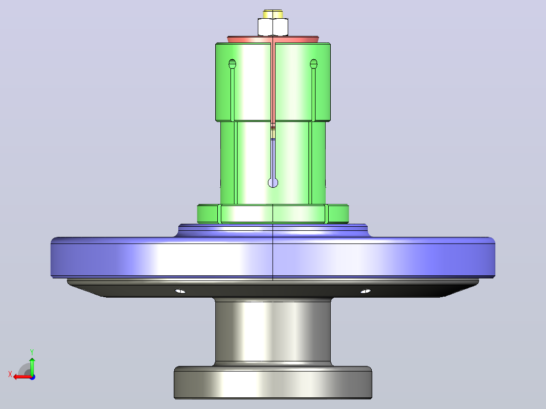 固定装置-802 diaphragm夹紧后视图