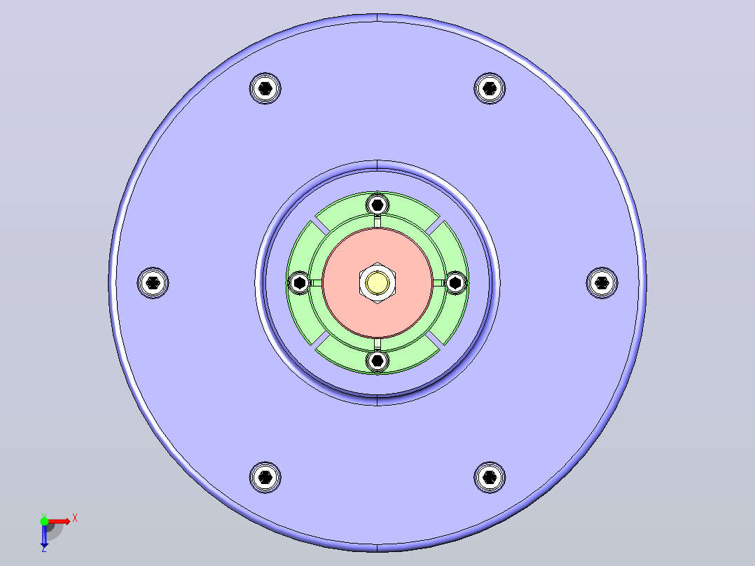 固定装置-802 diaphragm夹紧俯视图