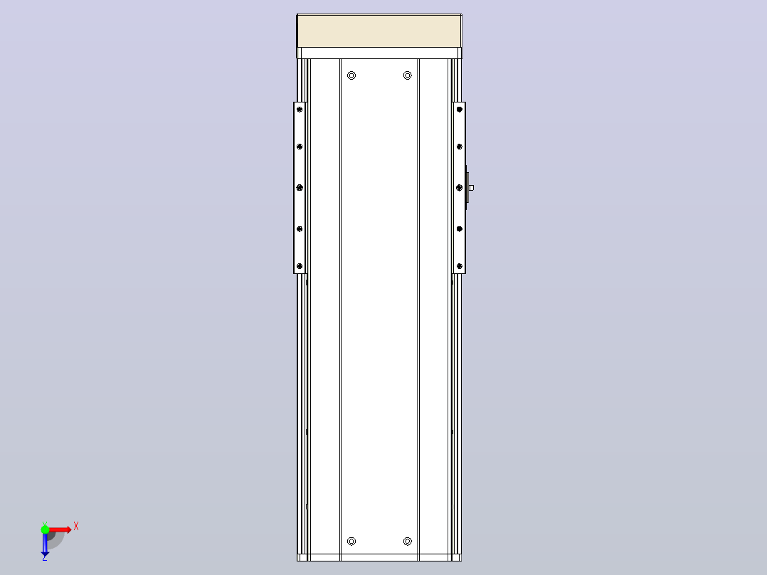 日规模组半封闭丝杆TPA-HNR-220D-3210C-L300-MP-C-P1K-N3俯视图