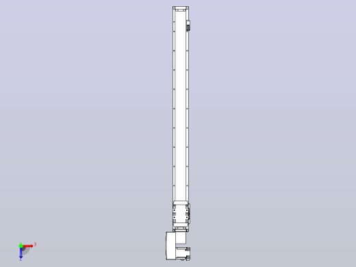 机器人皮带驱动直线轴TPA-GCB-80-P60-L950-QL-M20-N3俯视缩略图