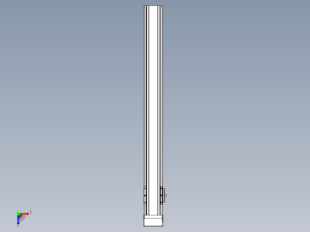 日规模组半封闭丝杆TPA-HNR-65S-1610C-L600-MP-C-P20-N3俯视图