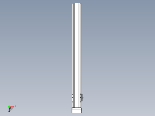 日规模组半封闭丝杆TPA-HNR-65S-1610C-L600-MP-C-P20-N3俯视缩略图