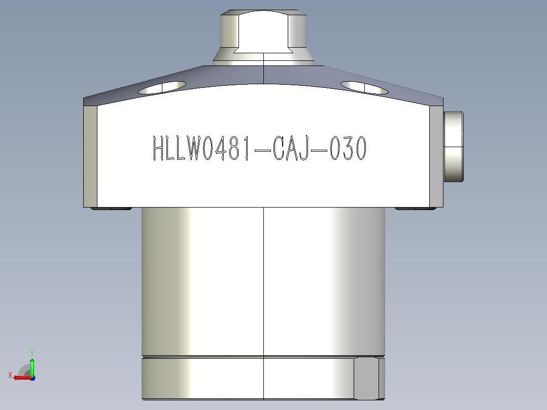 HLLW0481-CAJ-030拉式气检夹紧器后视图