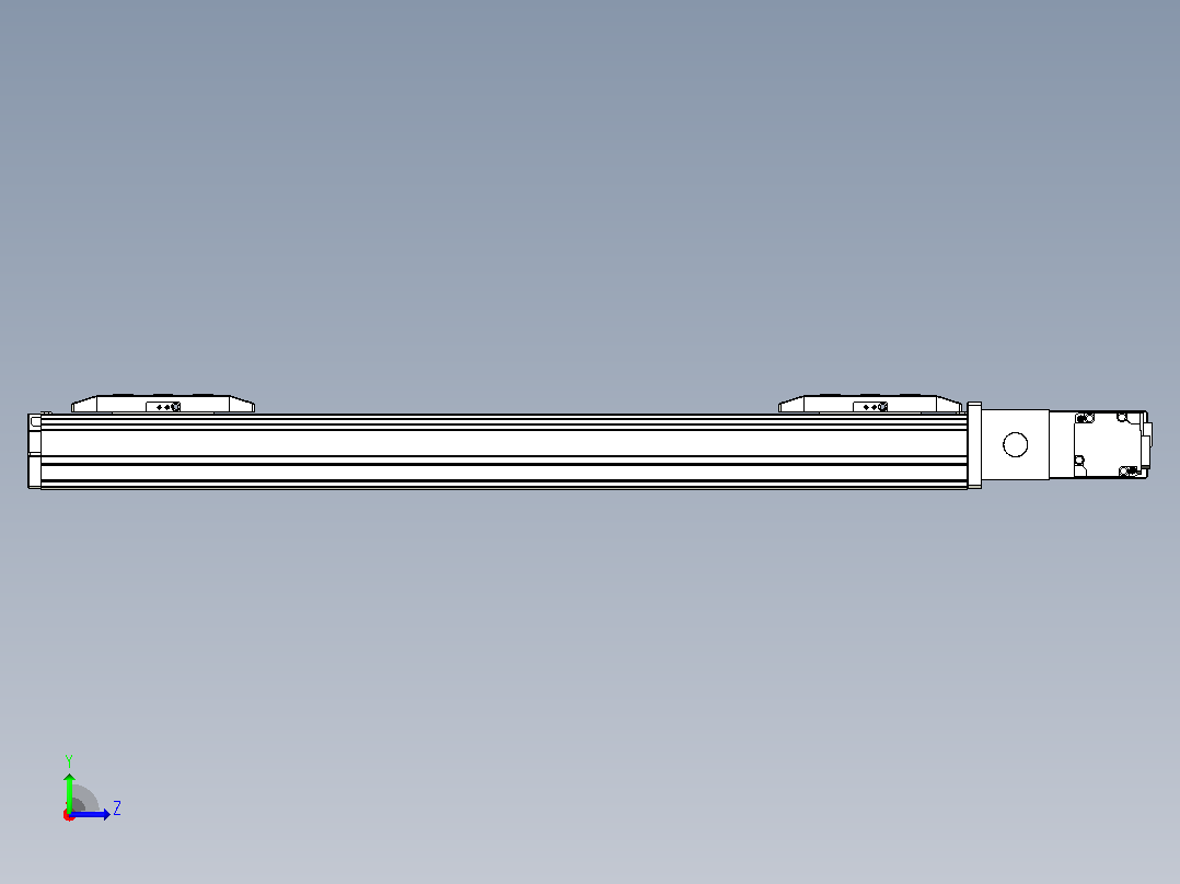 皮带直线轴双滑块型TPA-GCBS-50-P42-L150-QR-M10-N3左视图
