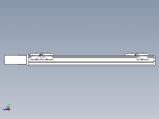 皮带直线轴双滑块型TPA-GCBS-50-P42-L150-QR-M10-N3右视缩略图