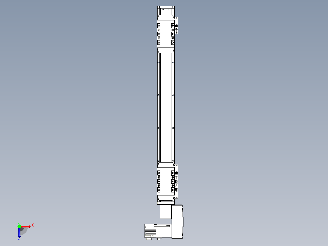 皮带直线轴双滑块型TPA-GCBS-50-P42-L150-QR-M10-N3俯视图