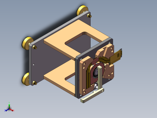 电路板焊接夹具正等轴测缩略图