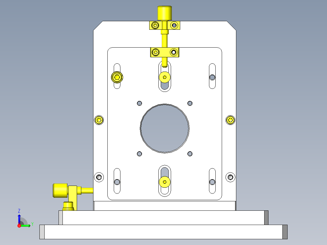 简易3轴调整机构右视图