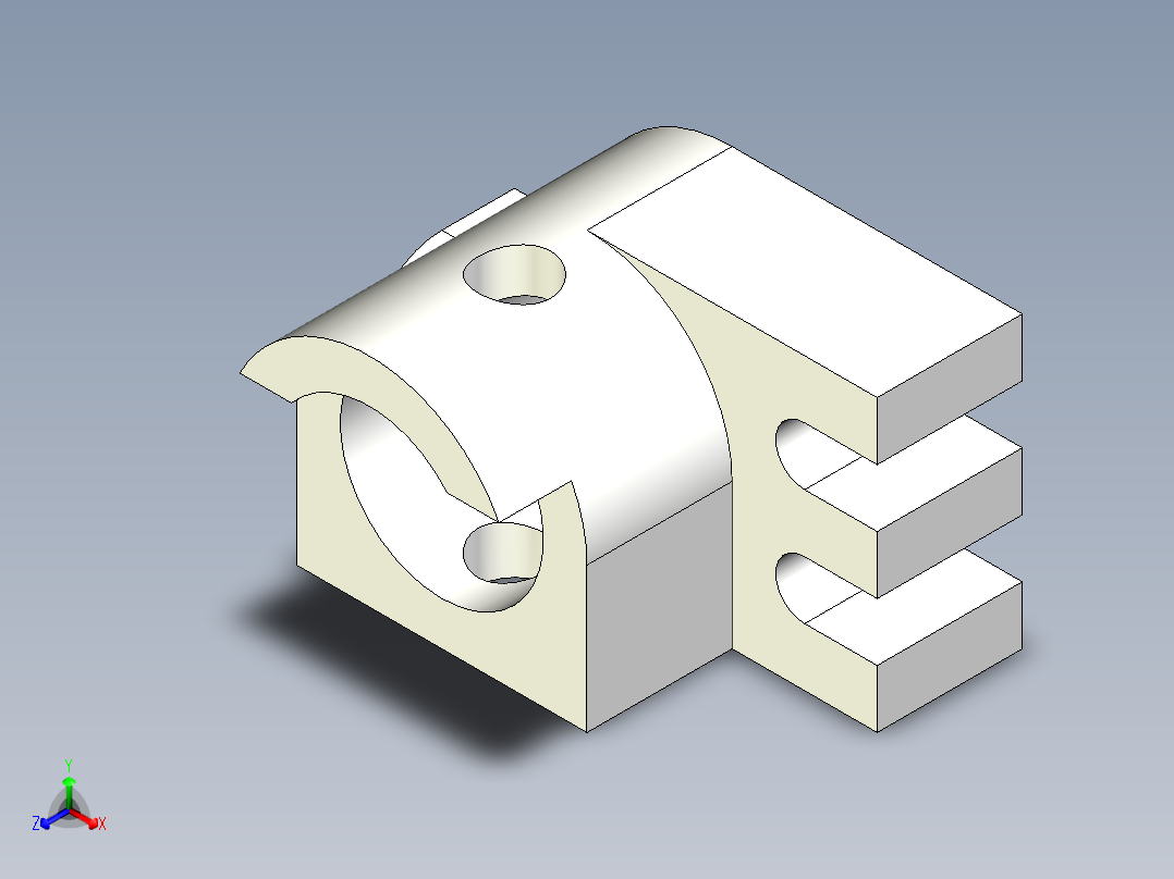 剖视练习作品正等轴测图
