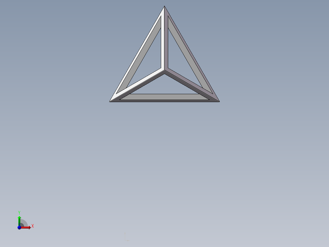 正四面体架前视图