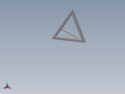 正四面体架正等轴测缩略图