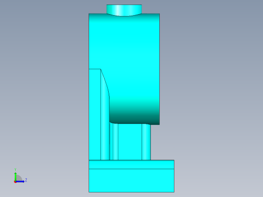 支座3D左视缩略图