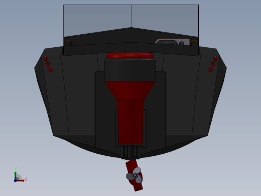 solidworks 快艇前视缩略图