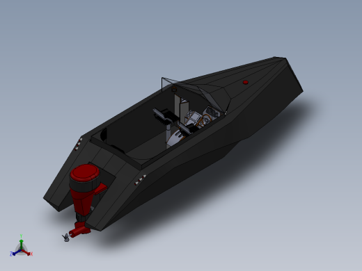 solidworks 快艇正等轴测缩略图
