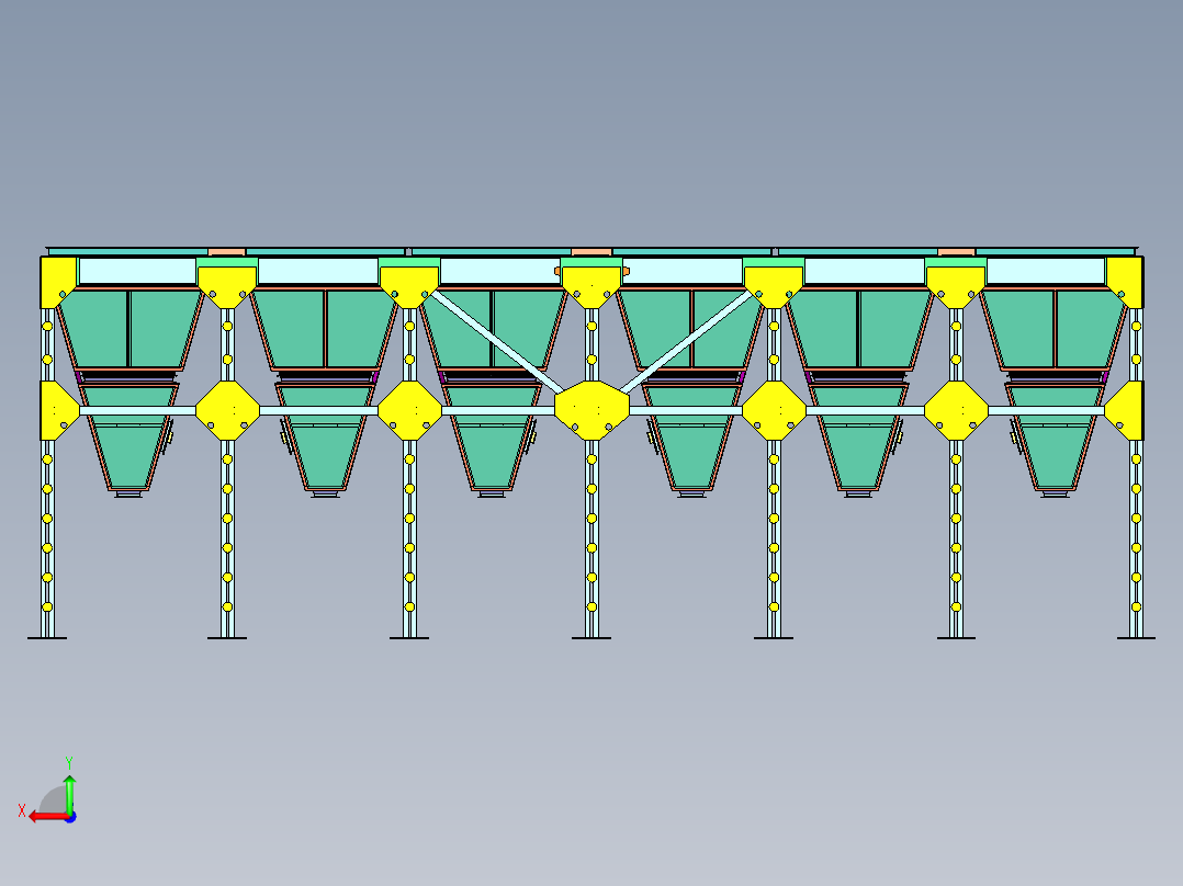 大工业袋式过滤器后视图