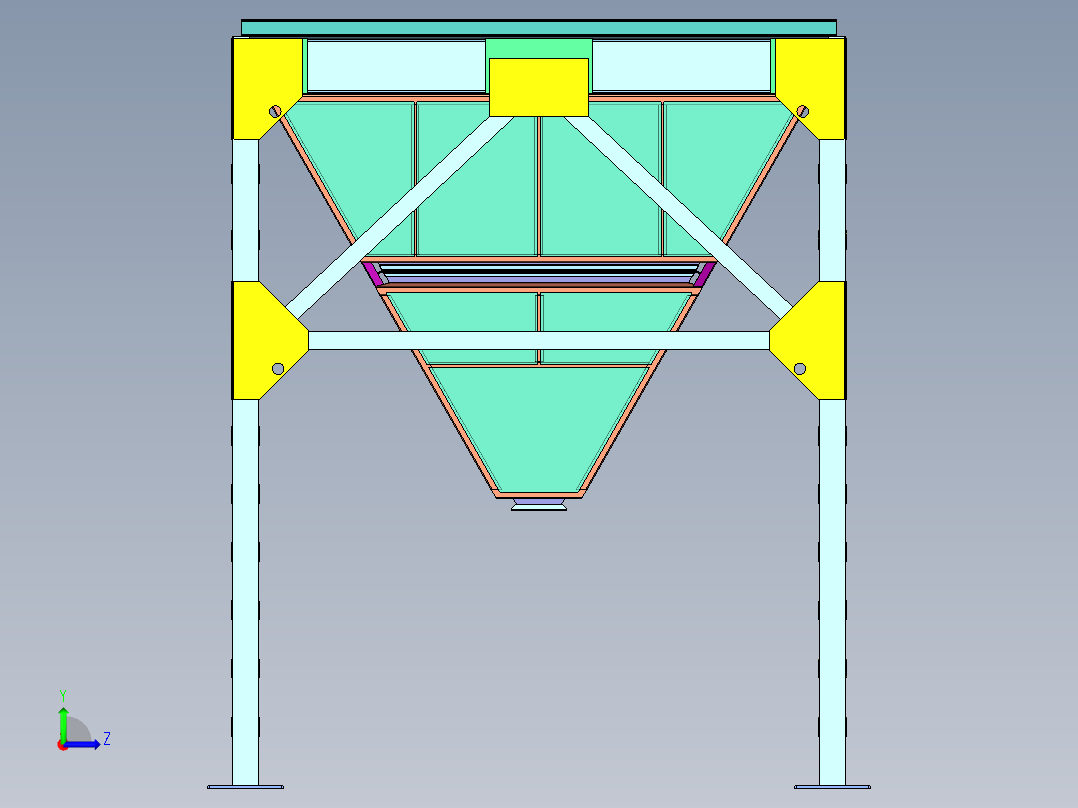 大工业袋式过滤器左视图
