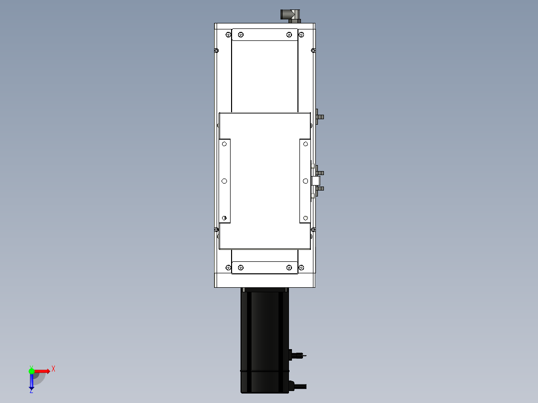 Toyo东佑达直线模组-ECH17-100-BC-750W+煞車俯视图