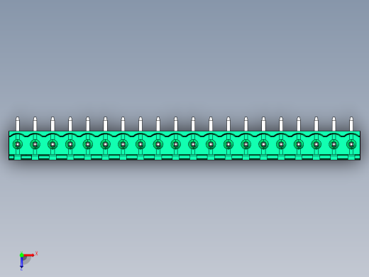 DEGSON 2EDG 系列 5.0mm 可插拔接线端子组-2EDGR-5.0-20P-14-00AH俯视缩略图