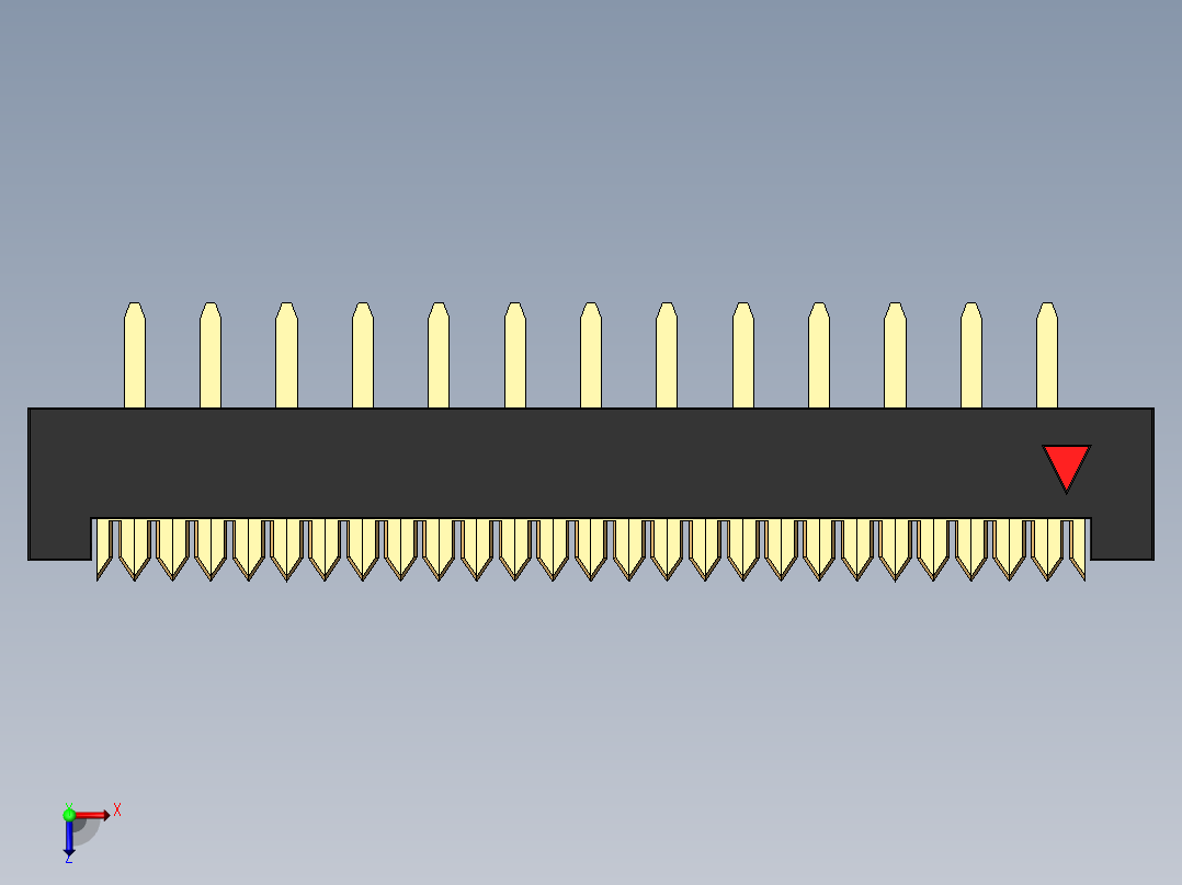 FDC-26 ( DS1018-2.54-26S )俯视图