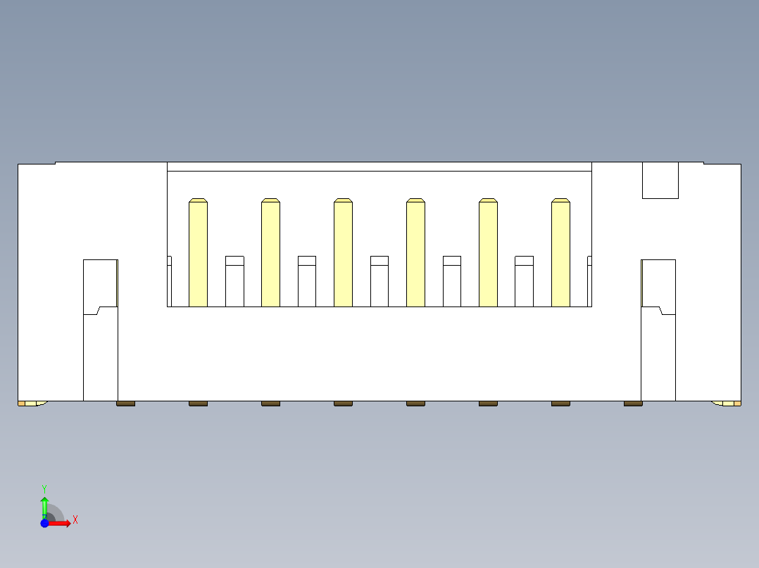 JST-B8B-PH-SM4-TB前视图