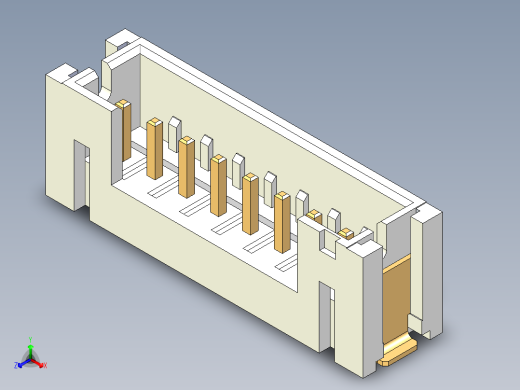 JST-B8B-PH-SM4-TB正等轴测缩略图