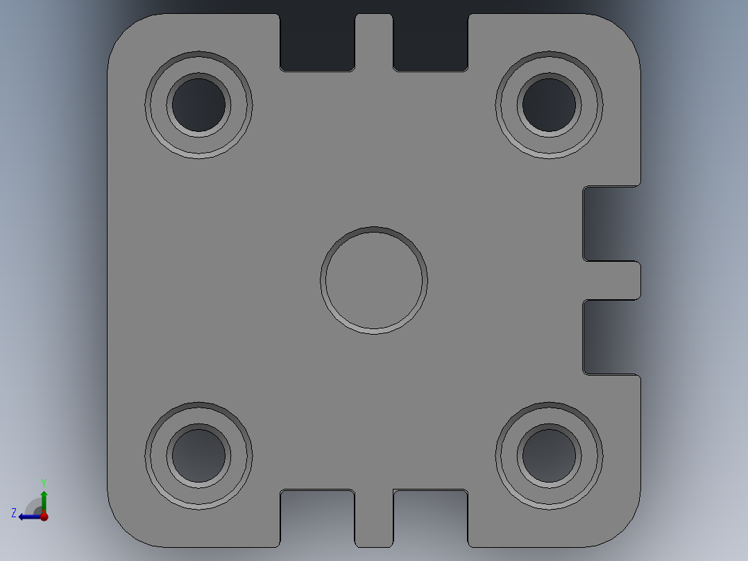 气缸ACE32X75SB右视图