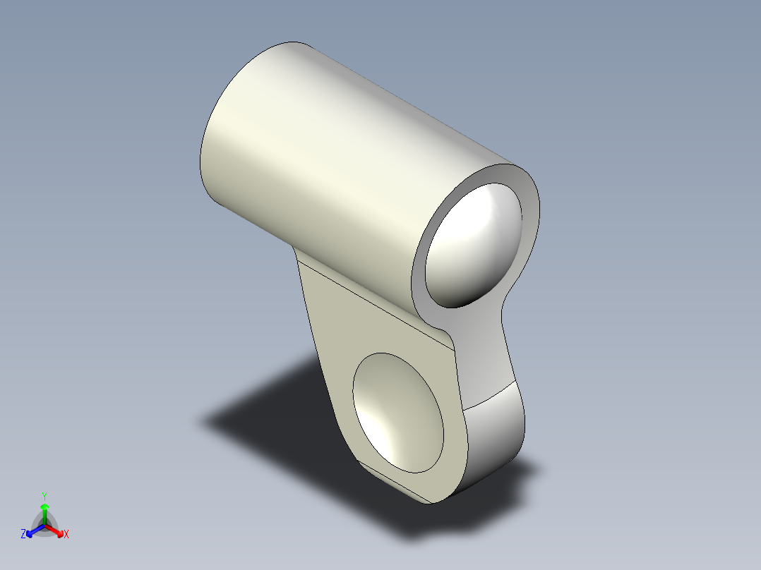 人體工學單翼蝶帽ESN-3D多系列多零件图纸模型主视图