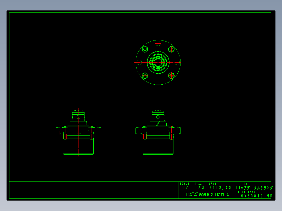 KOSMEKWVS0040-MD多系列多零件图纸模型多系列多零件图纸模型