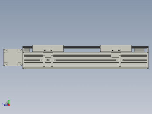 直线模组WG-LHB12-S200-L(B)设计图纸右视缩略图