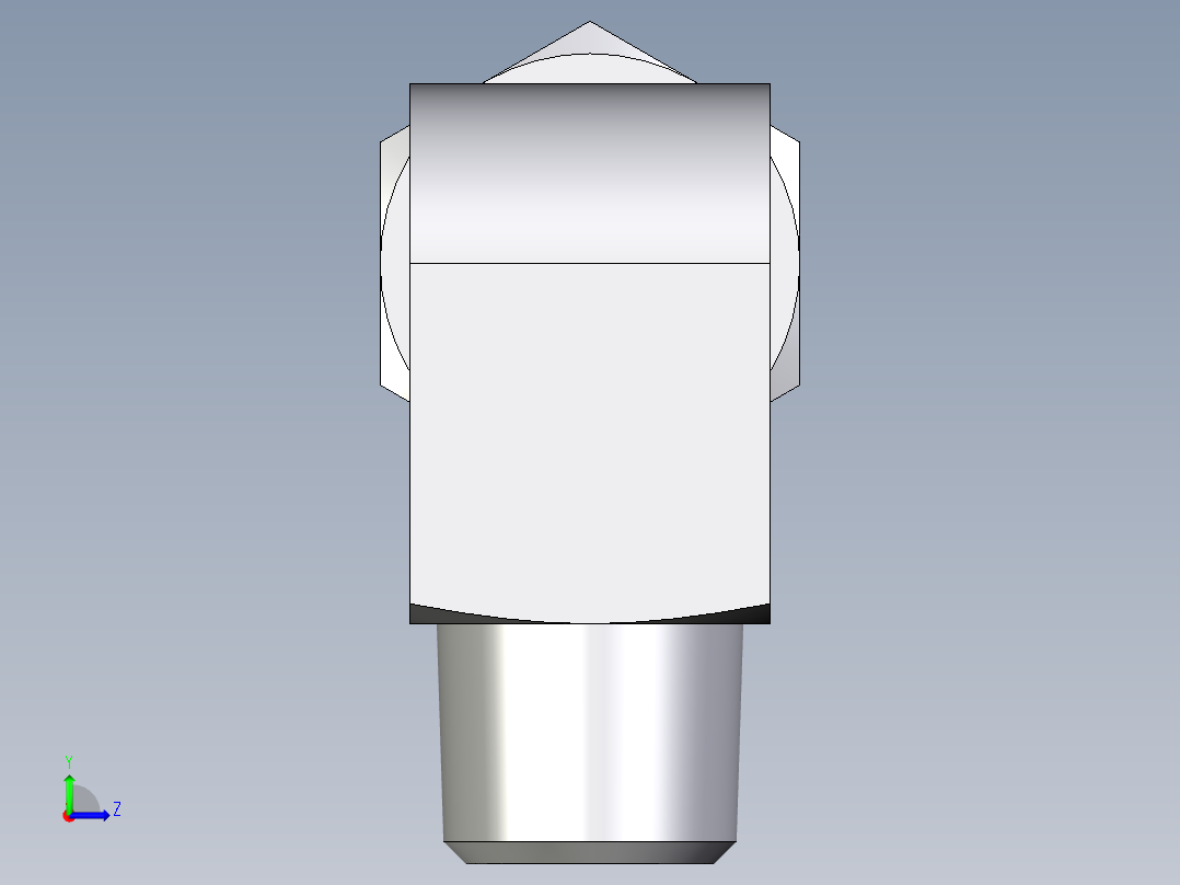 卡套式工业通用硬管接头EO_Male_stud_elbow_WE06LRCF左视图