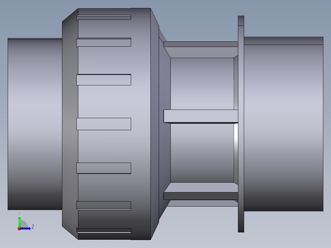 14BIRV 有固定的BSP的阳螺纹端和O型密封圈橡胶联盟左视图