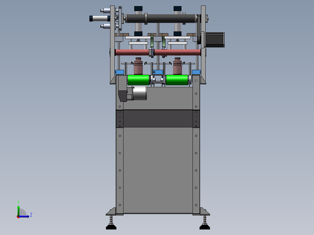 W1063-塑料瓶自动封口机设计[含建模＋cad+说明]左视图