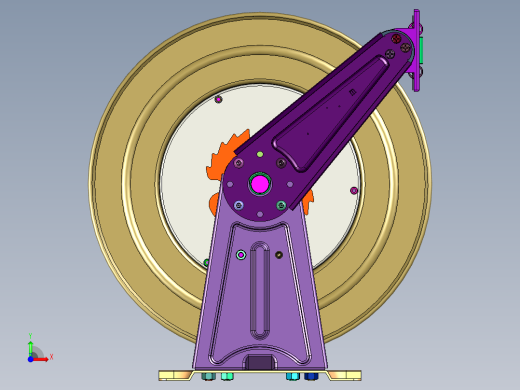 内置自锁自排自动伸缩卷管器收线器前视缩略图