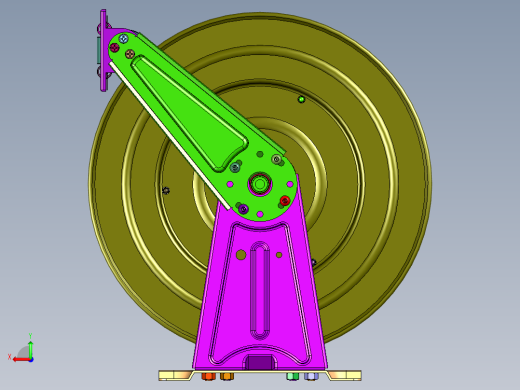 内置自锁自排自动伸缩卷管器收线器后视缩略图