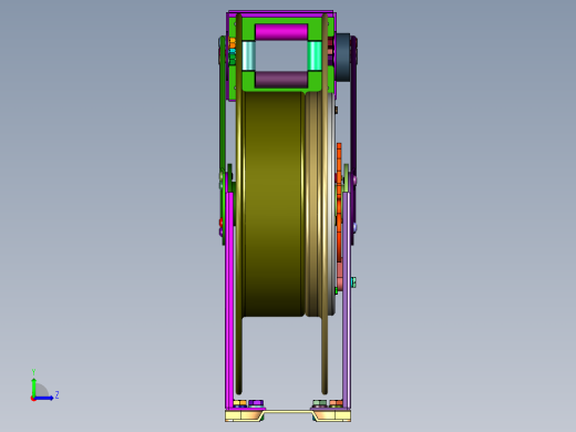 内置自锁自排自动伸缩卷管器收线器左视缩略图