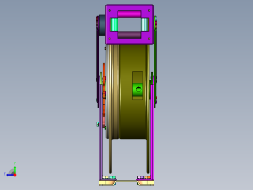 内置自锁自排自动伸缩卷管器收线器右视缩略图