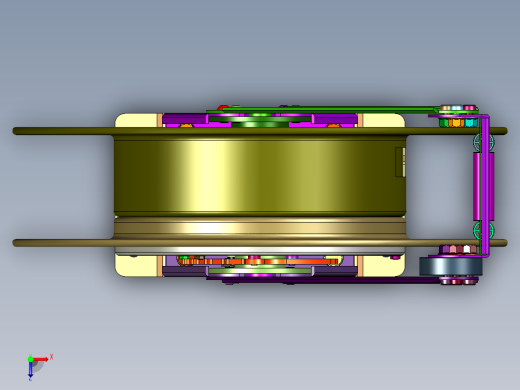 内置自锁自排自动伸缩卷管器收线器俯视缩略图