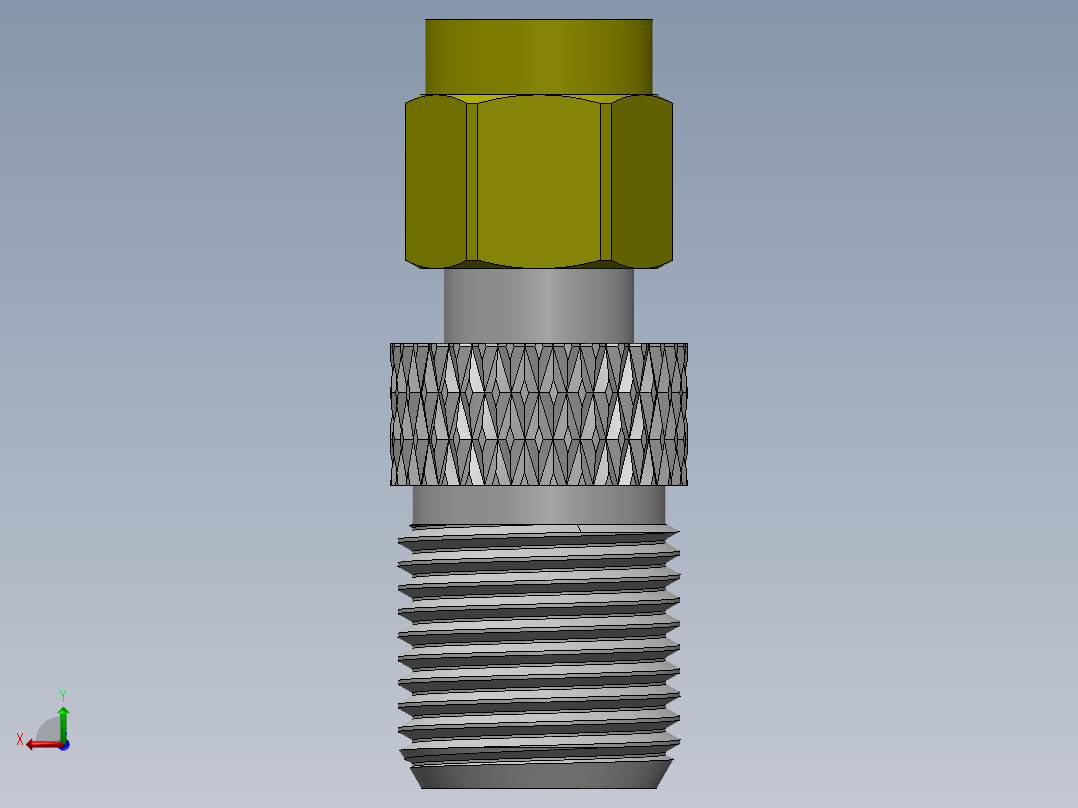 SMA插头至F插孔适配器后视图