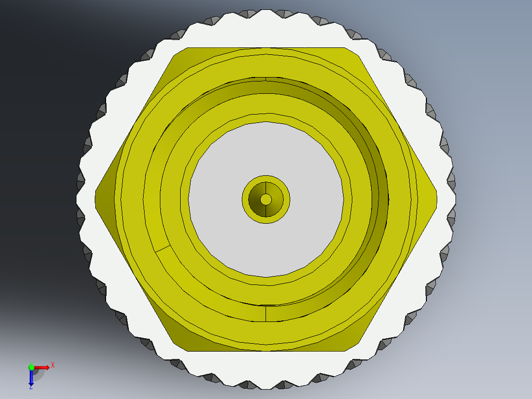 SMA插头至F插孔适配器俯视图