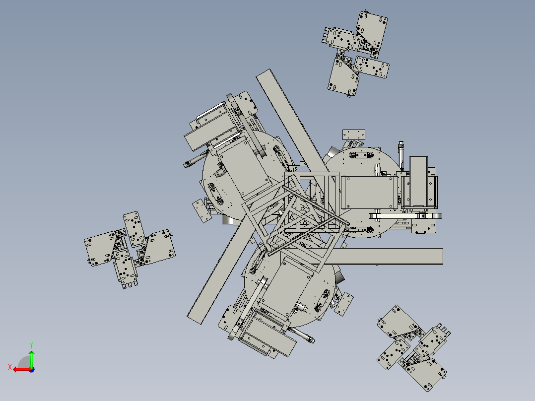 旋转焊接机后视图