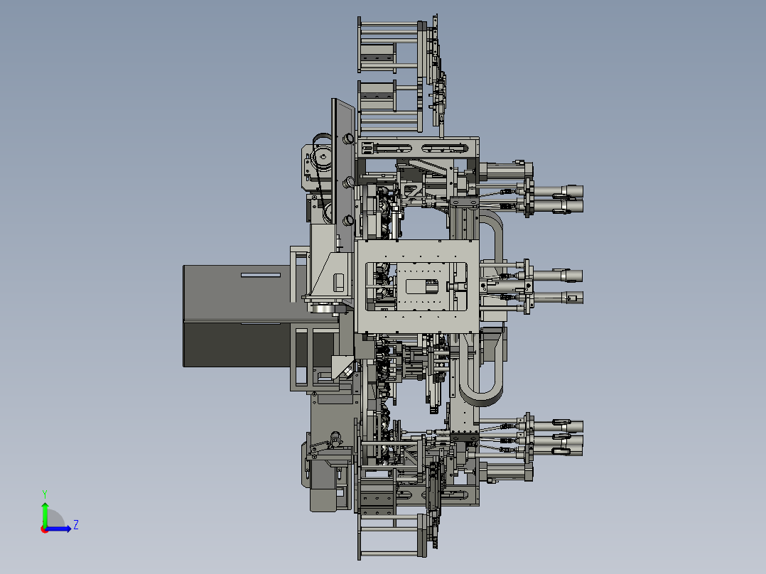 旋转焊接机左视图