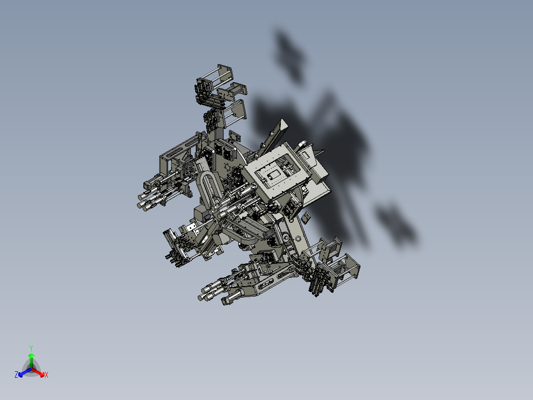 旋转焊接机正等轴测图