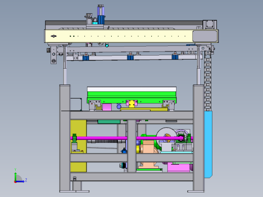 四柱印刷机sw18可编辑左视缩略图