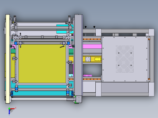 四柱印刷机sw18可编辑俯视缩略图
