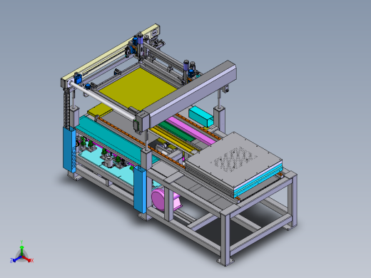 四柱印刷机sw18可编辑正等轴测缩略图