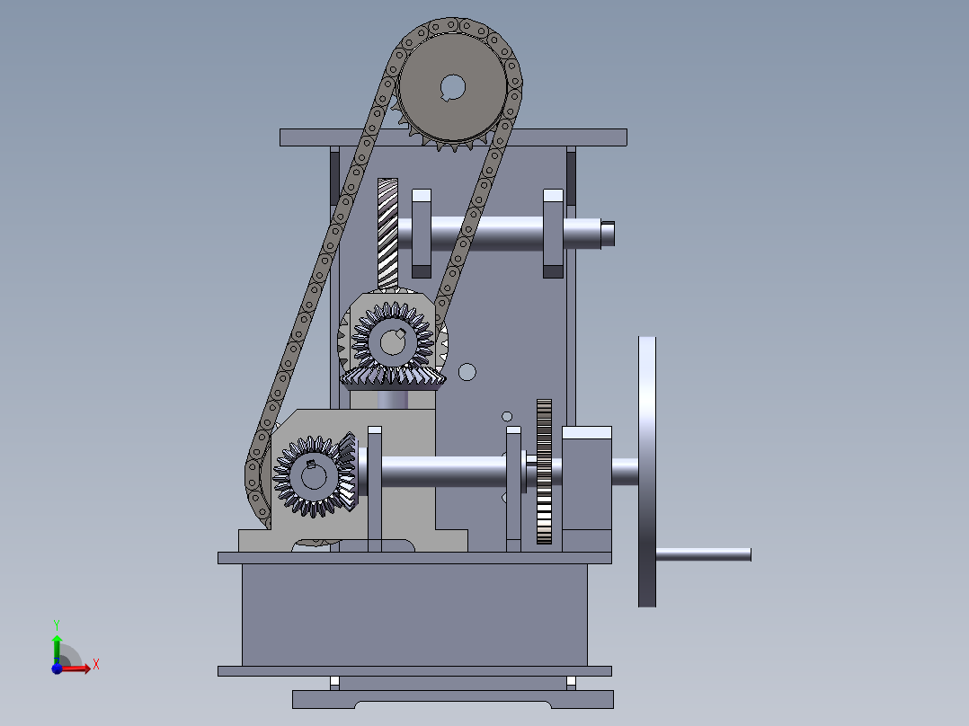 左边部分前视图